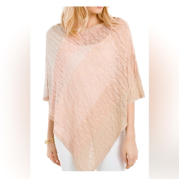 White House Black Market Ombré Poncho Size S - Picture 4 of 9